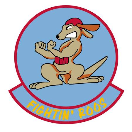 C-17 97th Airlift Squadron “Flying Roos" Heritage Label Bottle